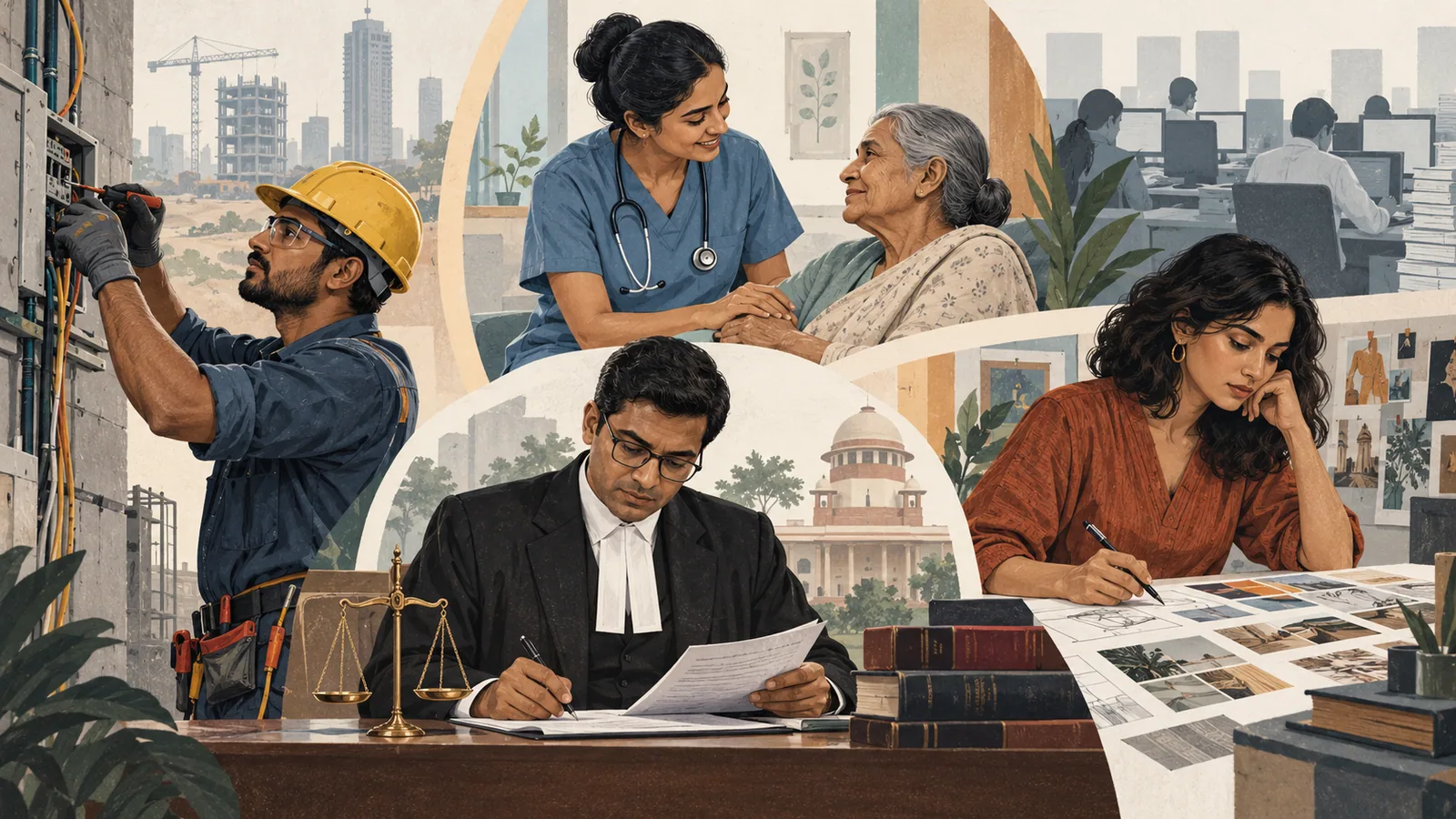 Four kinds of work that are more resistant to AI automation in India.