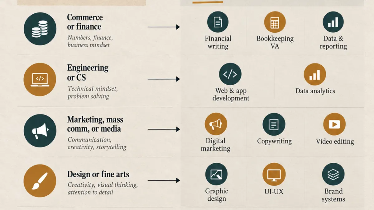 Freelance skill choices based on a person's background Freelance skill choices based on a person's background