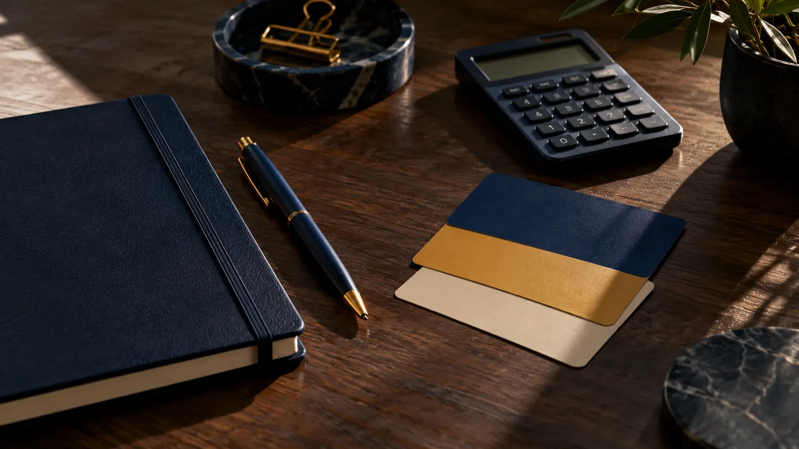 Simple plan cards and a notebook showing career counselling pricing
